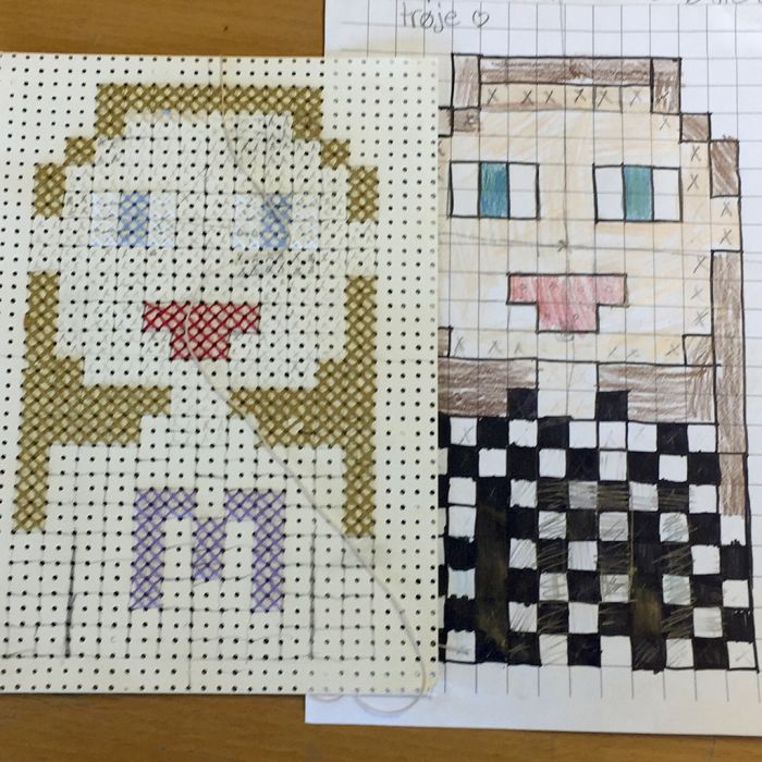 Pixel Art avec points de croix