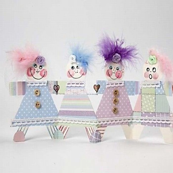A row of girls