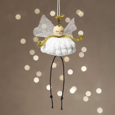 Ange crocheté en fil de coton