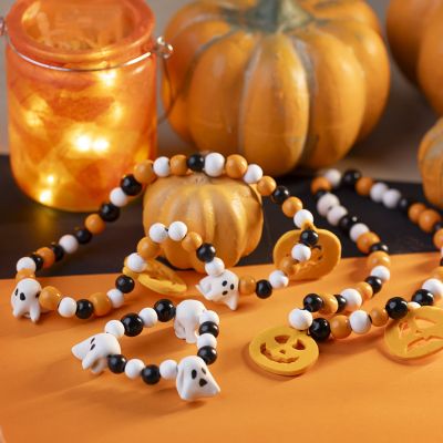 Fabrication de bijoux d’Halloween en perles en bois et argile fine