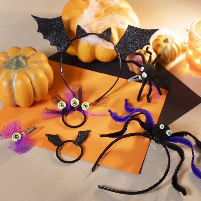 D&eacute;corations d&rsquo;Halloween pour araign&eacute;e et chauve-souris