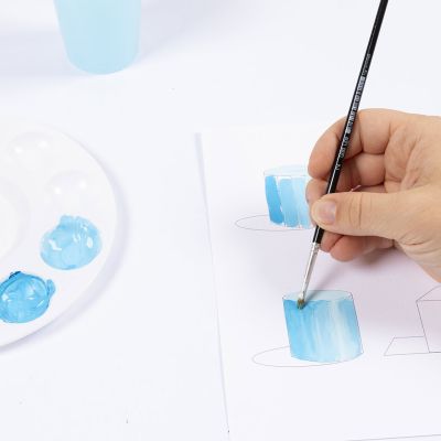 Comment créer des effets 3D et d’ombre avec de la peinture à la gouache