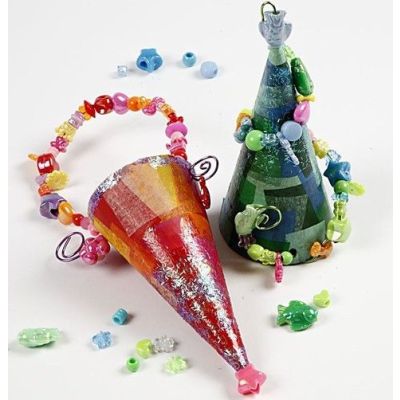 Cornets avec des perles