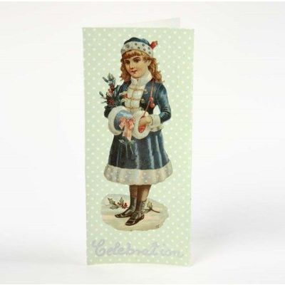  Une Carte de Vœux avec Découpage et Découpe Vintage
