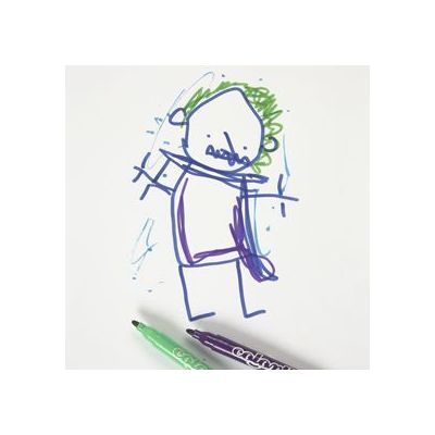 A Drawing on Copy Paper using Colortime Markers