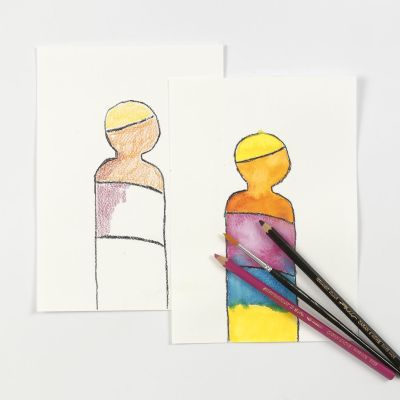 Les crayons aquarellables en pratique