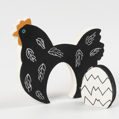 Décorations de Pâques 2-en-1 en bois