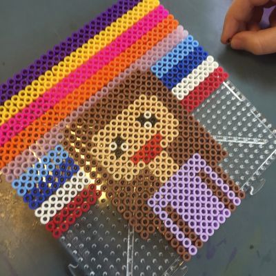Pixel Art avec des perles &agrave; repasser Nabbi