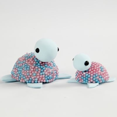 Tortues en Silk Clay et Pearl Clay