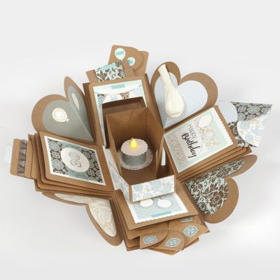 Une boîte explosion décorée pour un anniversaire