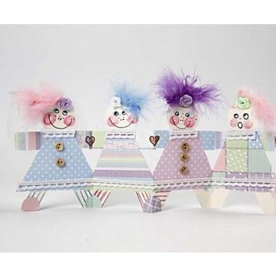 A row of girls