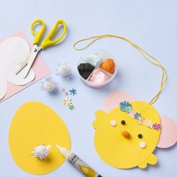 Mini Kit DIY D&eacute;corations en papier, papier cartonn&eacute; avec d&eacute;coration, 1 set