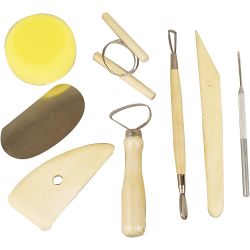 Instruments de sculpture, 8 pi&egrave;ces/ 1 Pq.
