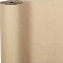 Papier cadeau, L : 50 cm, 70 gr, naturel, 100 m/ 1 rouleau