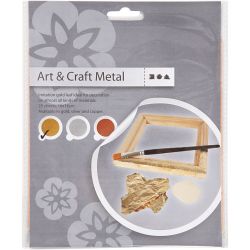 Imitation feuille métal, feuille 16x16 cm, or, 0,625 m2, 25 flles/ 1 Pq.