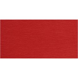 Papier Cr&eacute;pon, feuille 50x250 cm, 22 gr, rouge, 10 pli/ 1 Pq.