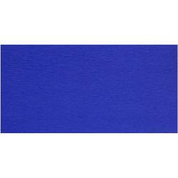 Papier Cr&eacute;pon, feuille 50x250 cm, 22 gr, bleu, 10 pli/ 1 Pq.