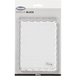 Bloc acrylique, dim. 16x12 cm, ép. 1 cm, 1 pièce