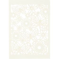 Papier cartonné motif dentelle