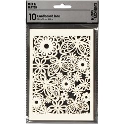 Papier cartonné motif dentelle
