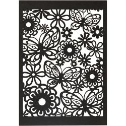Papier cartonné motif dentelle