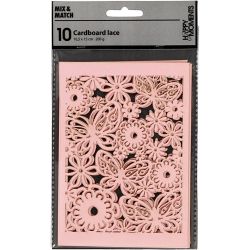 Papier cartonné motif dentelle
