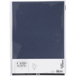 Papier cartonn&eacute; textur&eacute;, A4, feuille 210x297 mm, 220 gr, bleu, 10 flles/ 1 Pq.