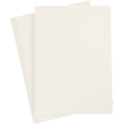 Papier cartonn&eacute; textur&eacute;, A4, feuille 210x297 mm, 220 gr, blanc cass&eacute;, 10 flles/ 1 Pq.
