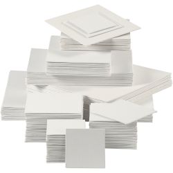 Panneau en toile, 280 gr, blanc, 108 pi&egrave;ces/ 1 Pq.