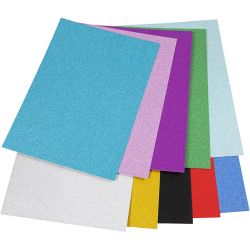 Papier cartonné à paillettes