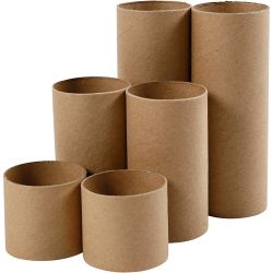 Rouleaux de papier toilette, L : 4,7+9,3+14 cm, d 5 cm, 6 pi&egrave;ces/ 1 Pq.