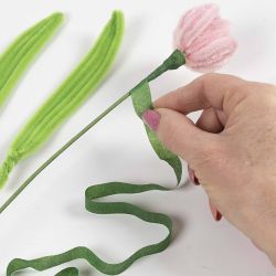 Ruban adh&eacute;sif floral, L : 12 mm, vert fonc&eacute;, 27 m/ 1 rouleau