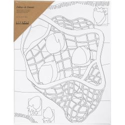 Toile de peintre imprim&eacute;e, Agrumes , P: 1,6 cm, dim. 24x30 cm, 360 gr, 1 pi&egrave;ce