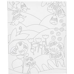 Toile de peintre imprimée