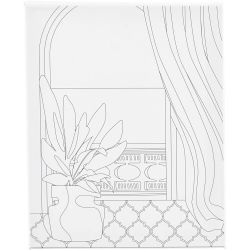 Toile de peintre imprimée