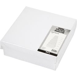 Bo&icirc;tes Carr&eacute;es, dim. 9x9x4,5 + 11x11x5,0 + 13x13x5,5 + 15x15x6,0 + 17x17x6,5 + 19x19x7,0 + 21x21x7,5 cm, blanc, 7 pi&egrave;ces/ 1 set