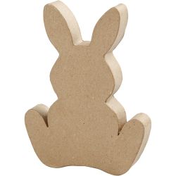 Lapin de Pâques, H : 18 cm, P: 2,5 cm, 1 pièce