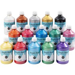 Peinture acrylique métallisée
