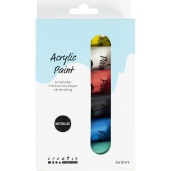 Peinture acrylique métallisée