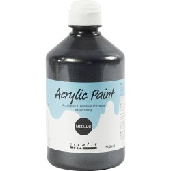 Peinture acrylique métallisée