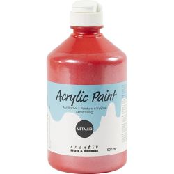 Peinture acrylique métallisée