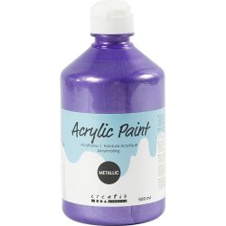 Peinture acrylique métallisée