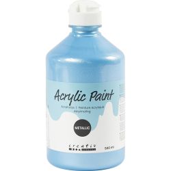 Peinture acrylique métallisée