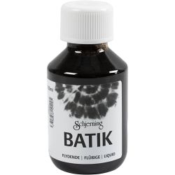Peinture Batik pour textile, noir, 100 ml/ 1 flacon