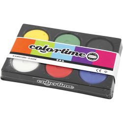 Pastilles aquarelles, H : 16 mm, d 44 mm, couleur primaire, 1 Pq.
