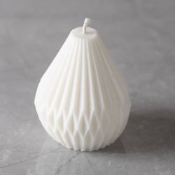 Moule en Silicone, Forme de gouttelette nervur&eacute;e, H : 8 cm, d 7 cm, 1 pi&egrave;ce/ 1 Pq.