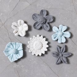 Moule en silicone, Fleur, H : 0,5 cm, L : 1,5-2,5 cm, 1 pi&egrave;ce