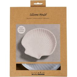 Moule en silicone, Coquille, H : 2,5 cm, L : 14,5 cm, L : 14 cm, 1 pi&egrave;ce