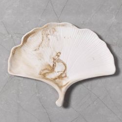 Moule en silicone, Feuille de gingko, H : 1,5 cm, L : 18,5 cm, L : 14,8 cm, 1 pi&egrave;ce