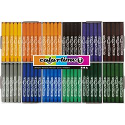 Feutres Colortime, trait 5 mm, couleur extra, 12x24 pi&egrave;ce, 288 pi&egrave;ces/ 1 Pq.